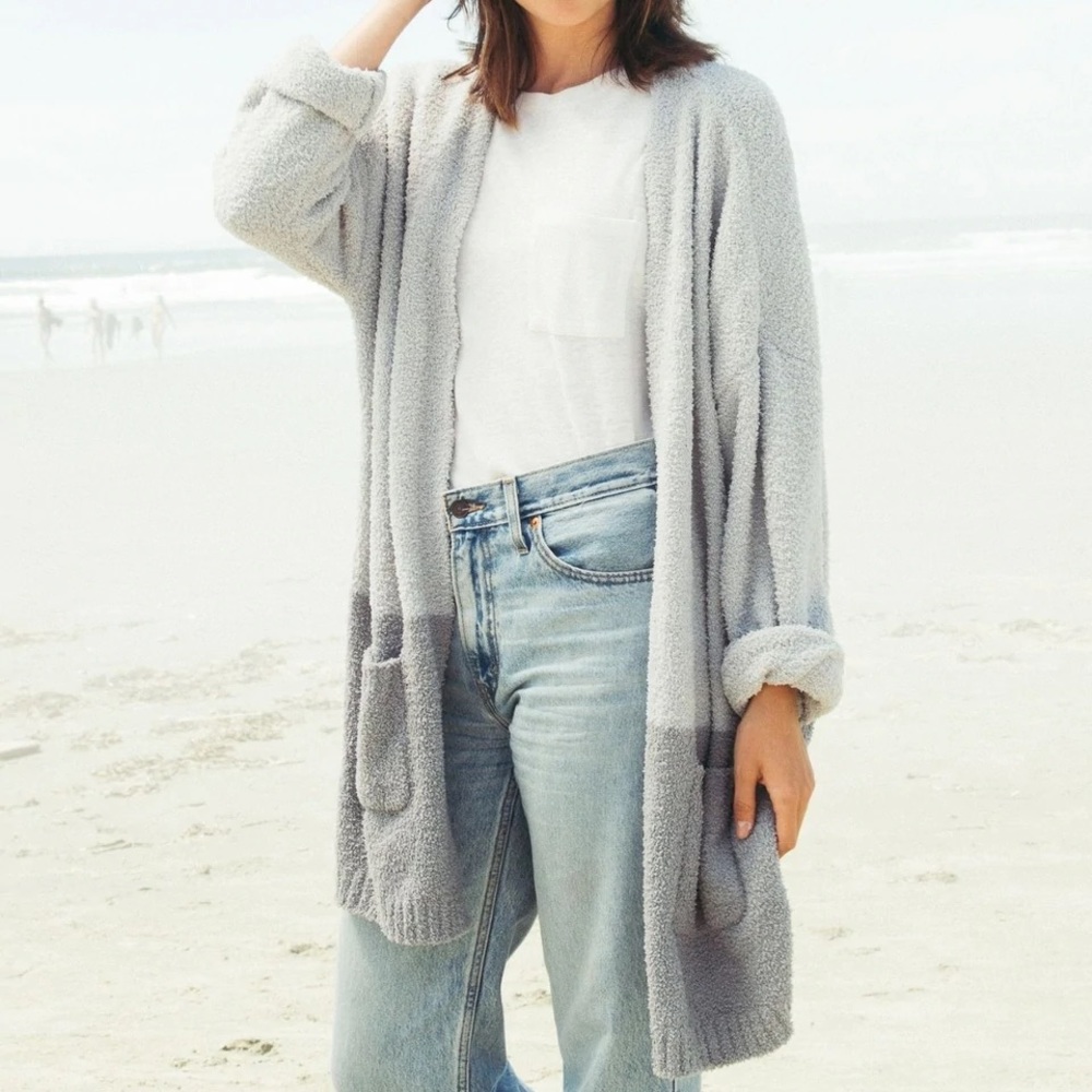 Thread & Supply Cozy Fuzzy Cloud Wrap Cardigan Sweater